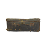 Vintage antique leather suitcase