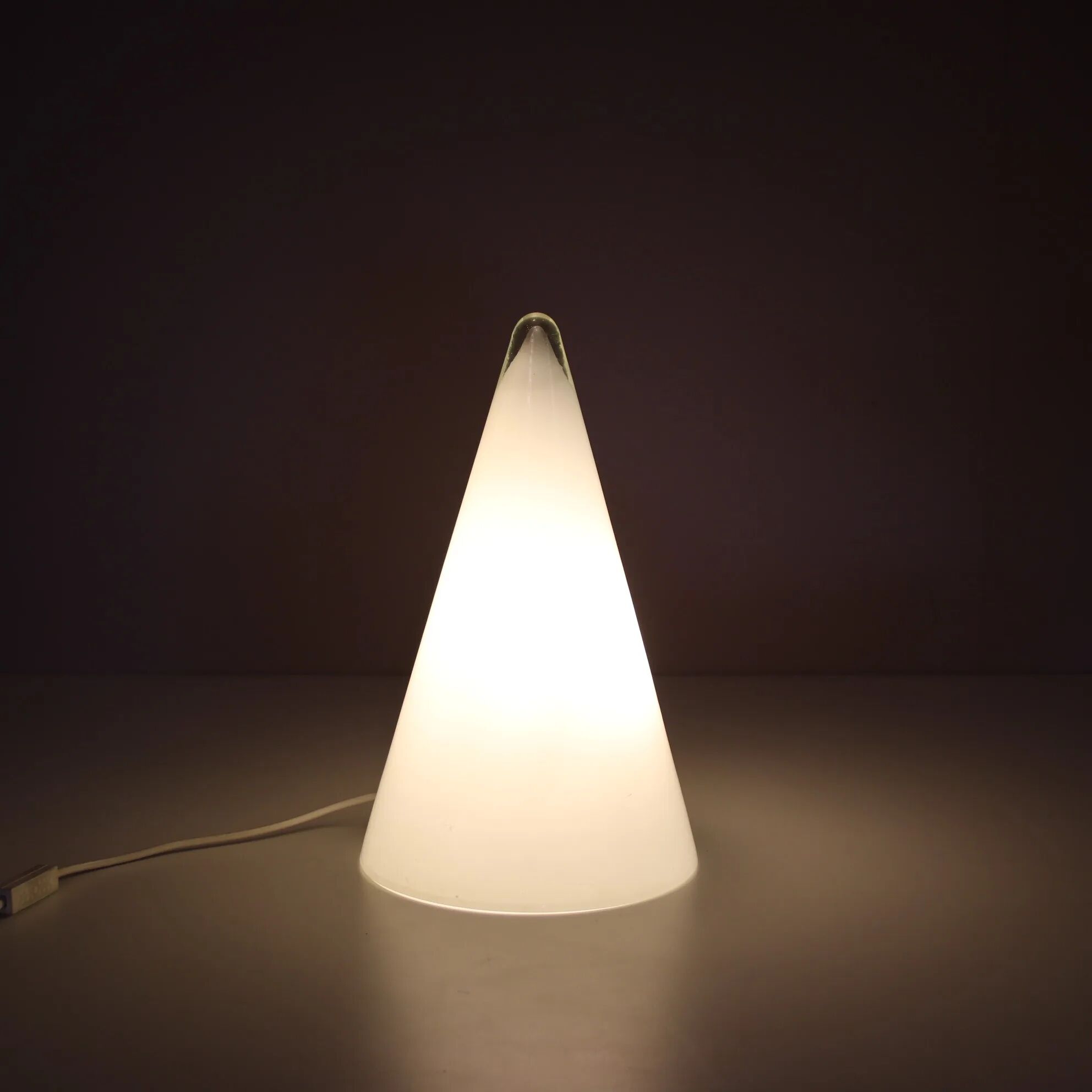 1990s glass "TeePee" lamp by SCE, France