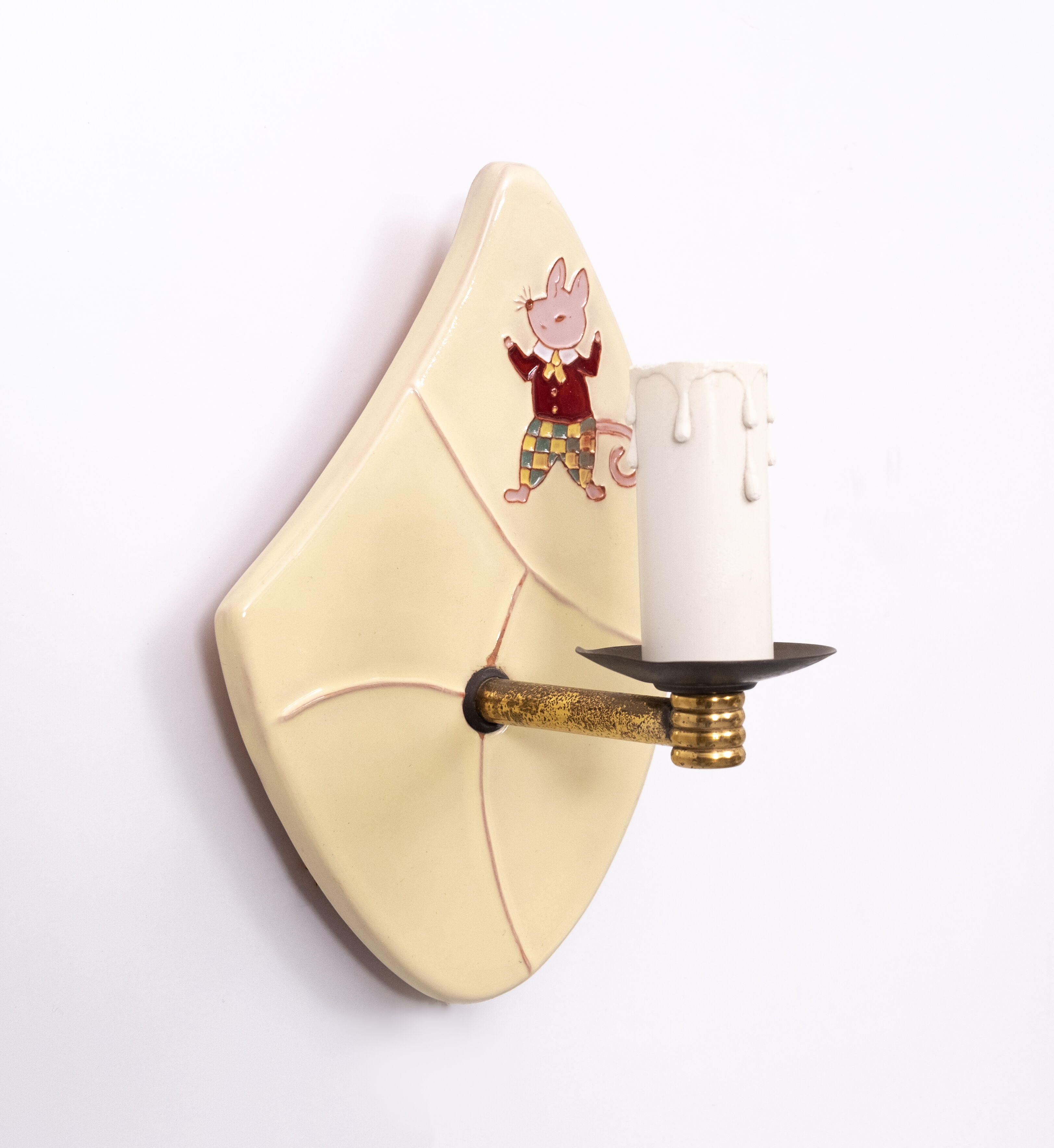 Ceramic children wall lamps, 1950s