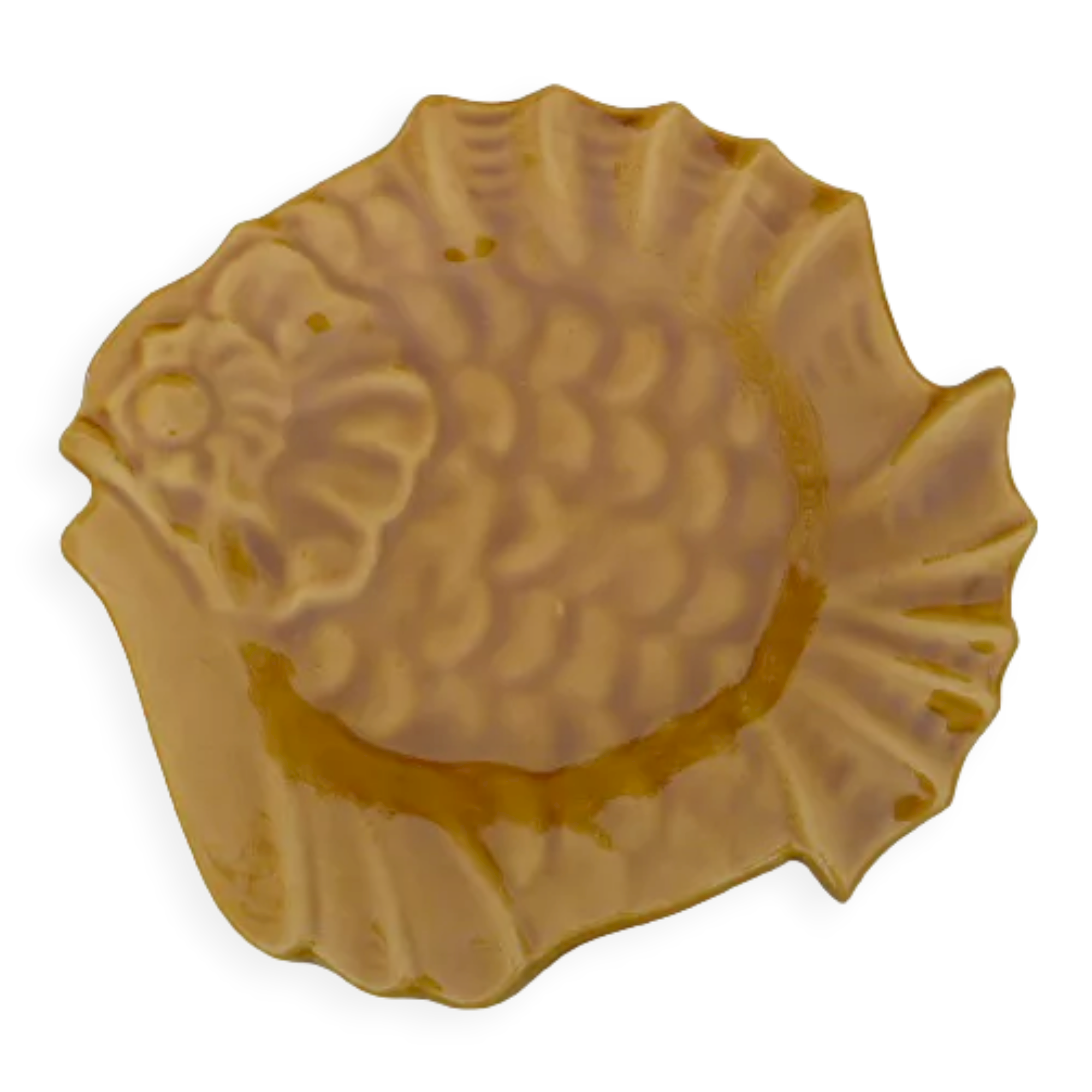 Empty fish-shaped pocket signed Vallauris Lunetta