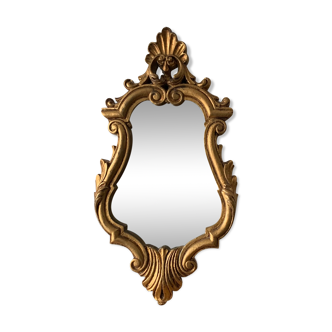 Golden frame mirror 27x50cm