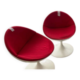 Set of Luna club chairs by Paolo Chiantini - white