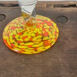 Clichy glass fruit bowl