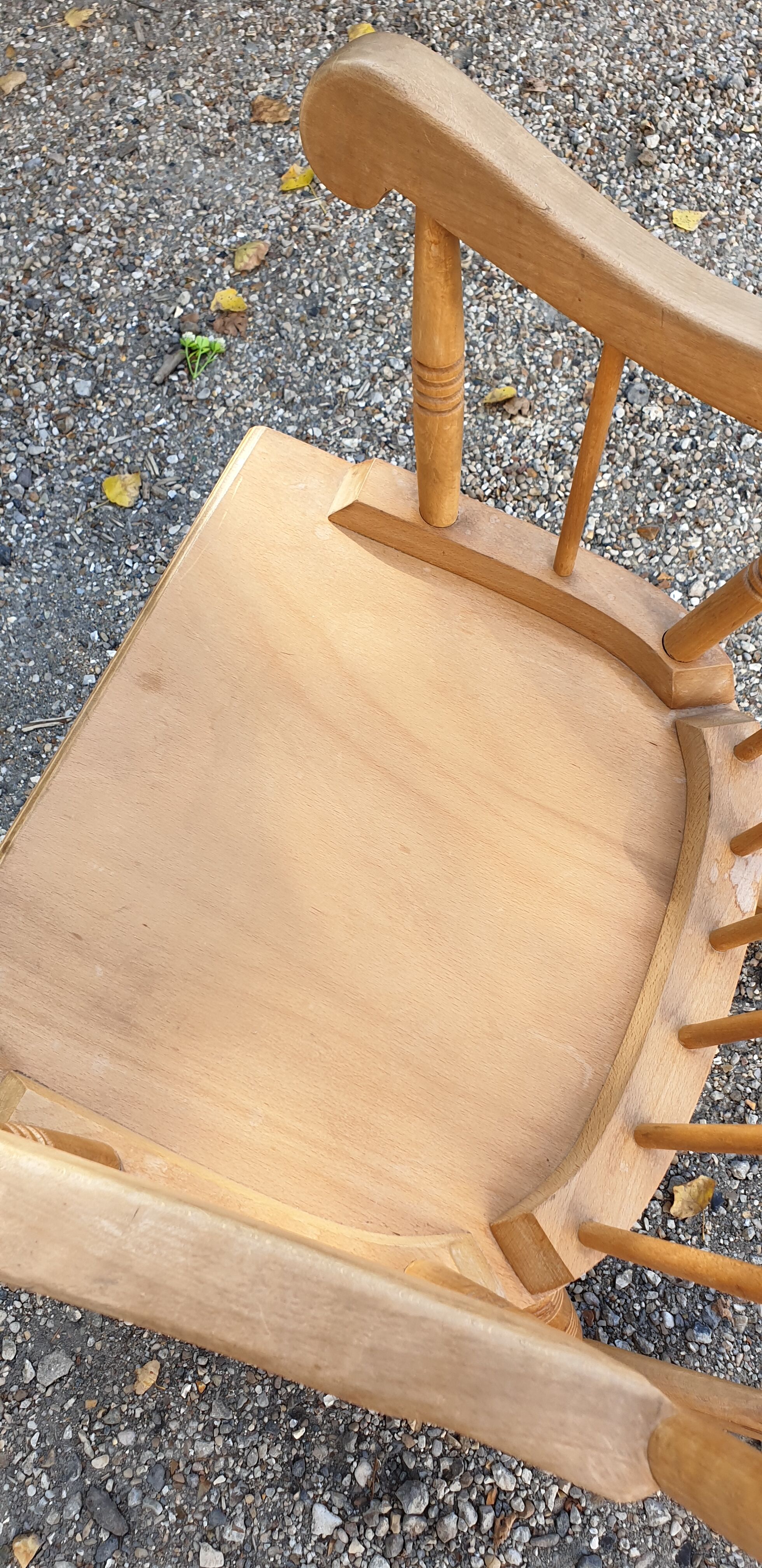 Classic rocking chair in wood multiplie sixties seventies
