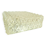Vintage molded glass wall light