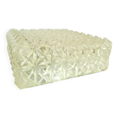 Vintage molded glass wall light