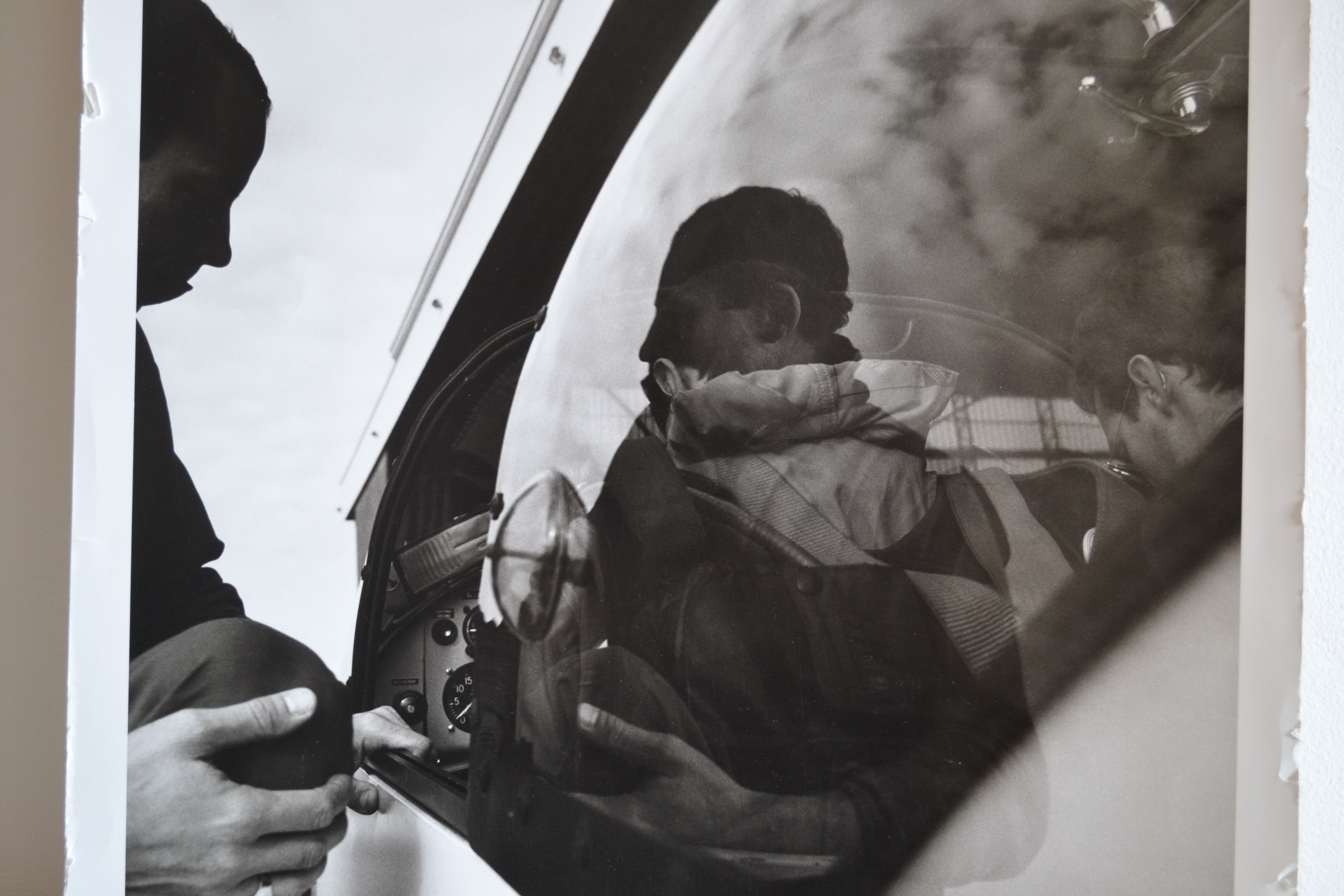 Anonymous film photo airplane pilot circa 1970
