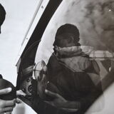 Anonymous film photo airplane pilot circa 1970