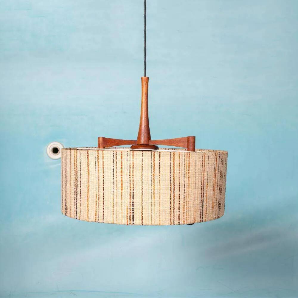 Vintage Temde lighting suspension, mid-century suspension from the sixties.