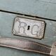 Old wooden travel trunk