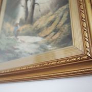 Paintings, oil on canvas, Moretti, 1970, set of 3