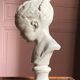 Sculpture en plâtre, buste d’enfant la boudeuse