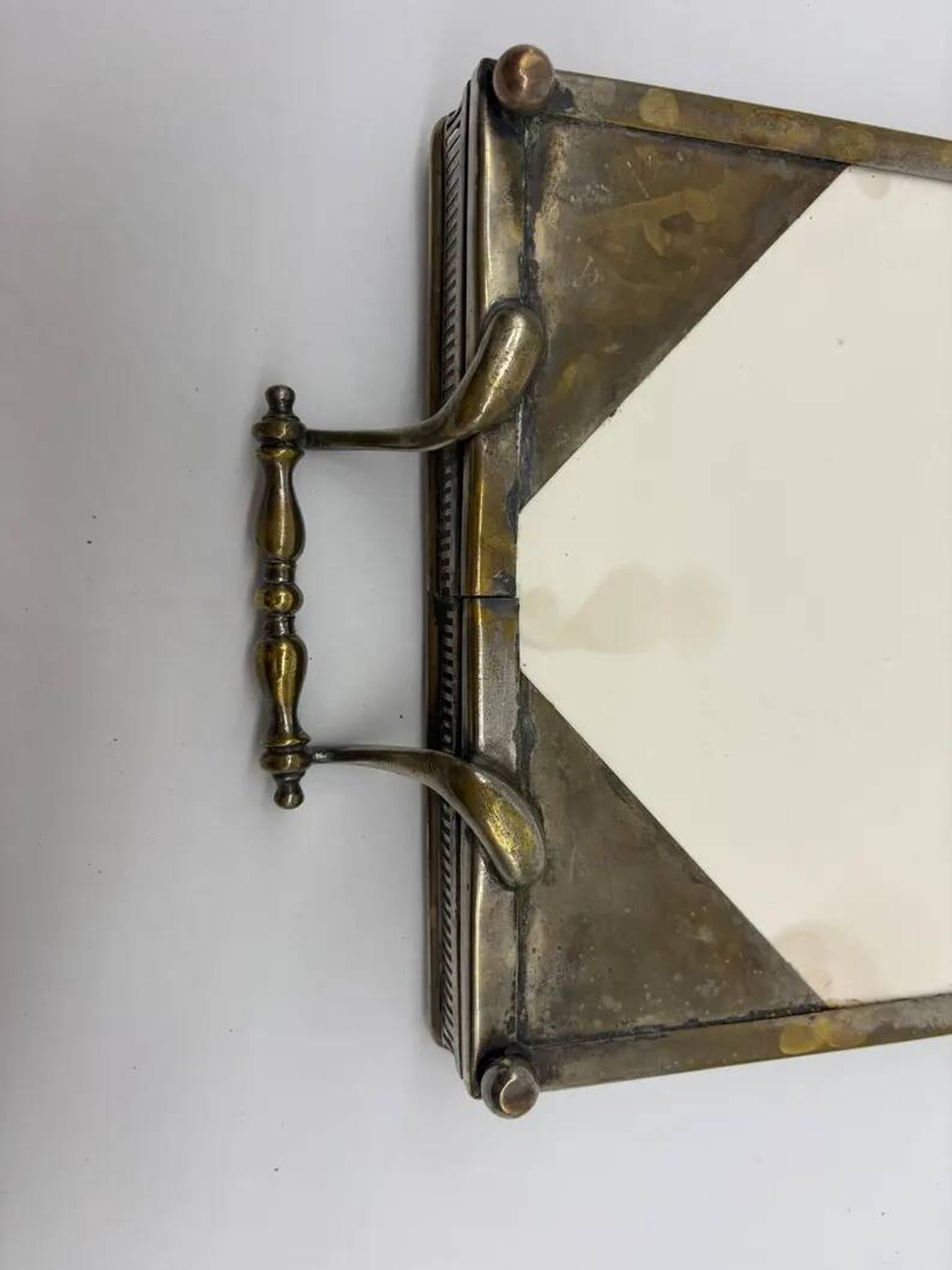 Service Plate WMF Jugendstil Art Nouveau Silver-Plated Galalithe Around 1905
