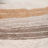 Hand-woven recycled cotton pouf cover - beige