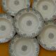 Set of 6 deep earthenware plates from CHOISY LE ROI Boulenger. IENA model.