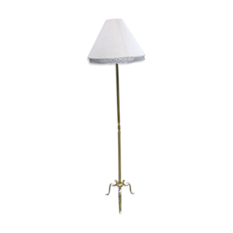 Golden metal floor lamp