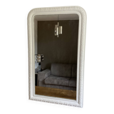 Louis Philippe mirror from the late 19th century. 140x85. White.