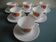 set of 6 cups and saucers vintage French tableware