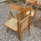 Chaises Pliantes Habitat Vintage en Rotin et Rotin, 1980s, Set de 4