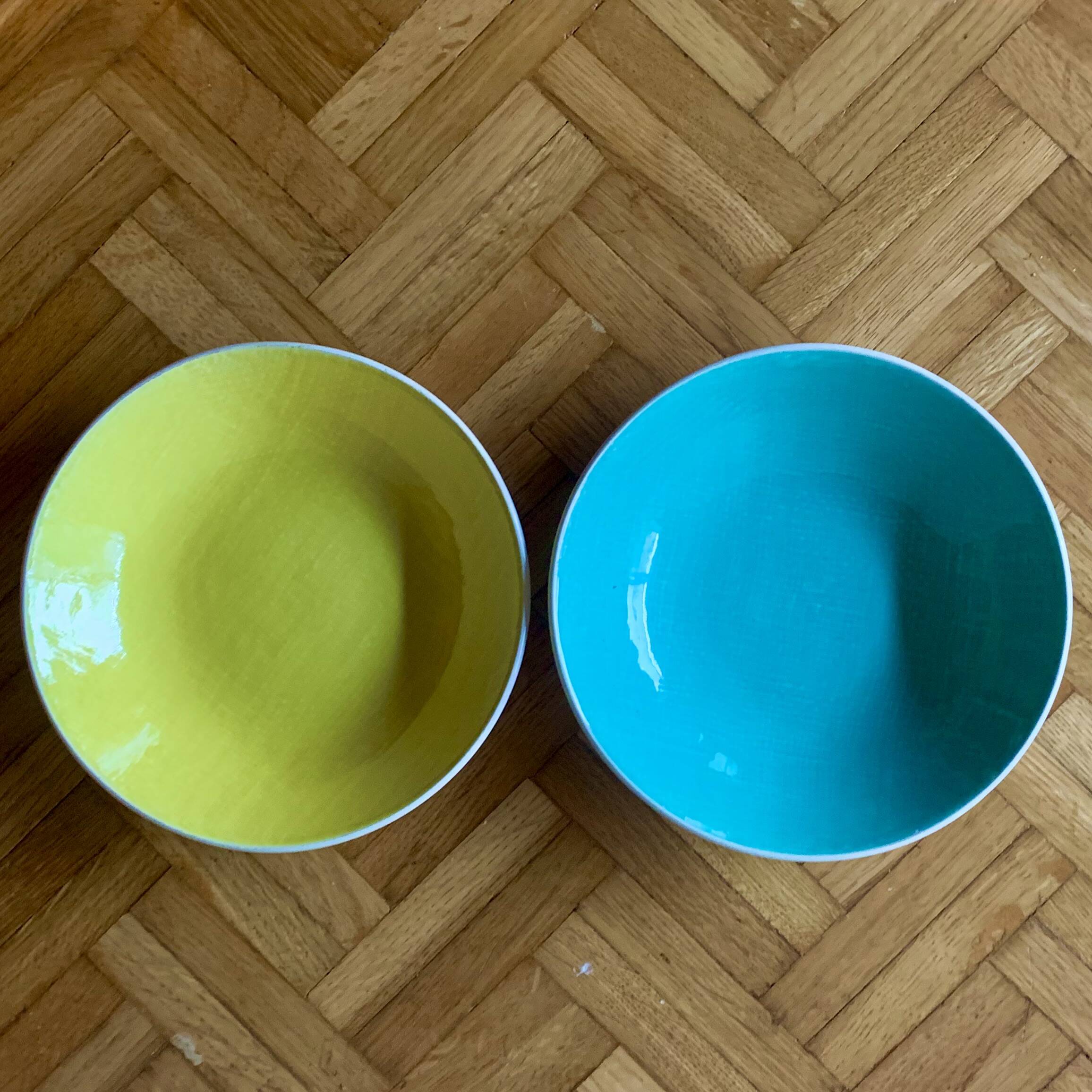 Set of 6 Salins soup plates - Deauville series - 1960