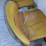 4 chairs Rinaldi "Sabrina" yellow leather
