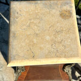 Pair of sleeves or columns in marquetry in the Louis XV style.