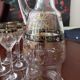 Service à liqueur en cristal émaillé 10 pièces