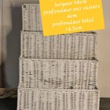 Rattan mail holder