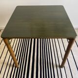 Vico Magistretti pour Cassina table Carimate vintage années 60 bois teintée