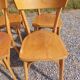 11 chaises bistrot vintage style Baumann