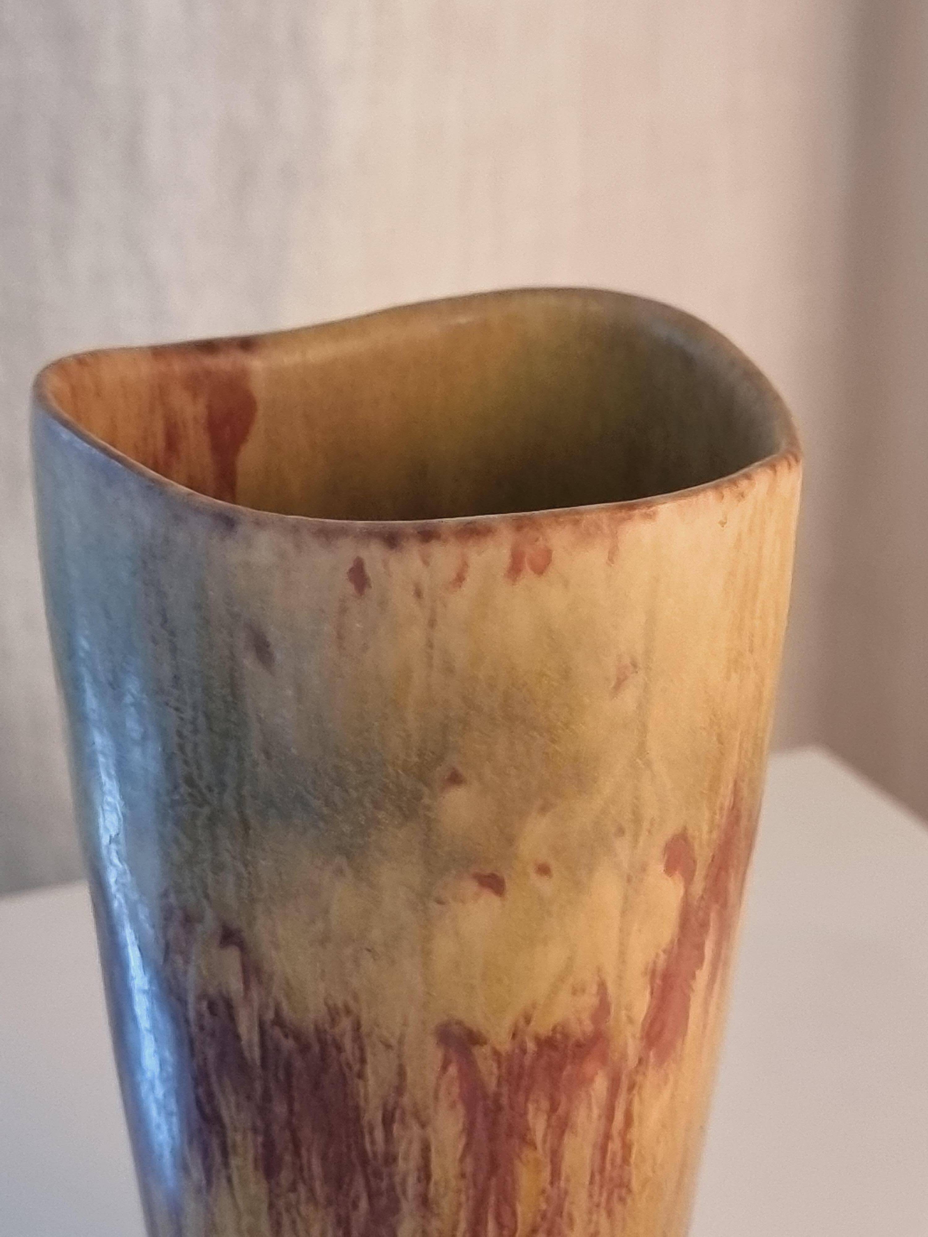 Gunnar Nylund, stoneware vase, Rörstrand, Scandinavian Modern / Midcentury