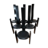 6 chaises par Vico Magistretti, modèle Golem, 1969