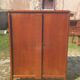Old wood and brass cabinet