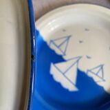 Blue enamelled sheet plates