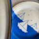 Blue enamelled sheet plates