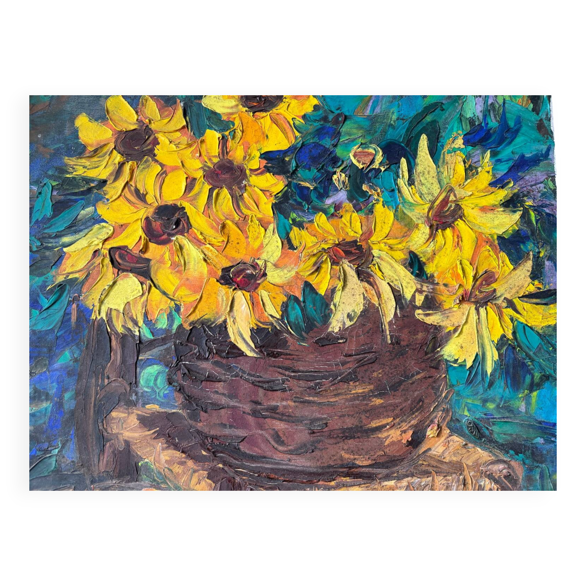 Nature morte aux tournesols