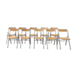 Set of folding chairs