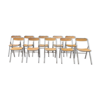 Set of folding chairs