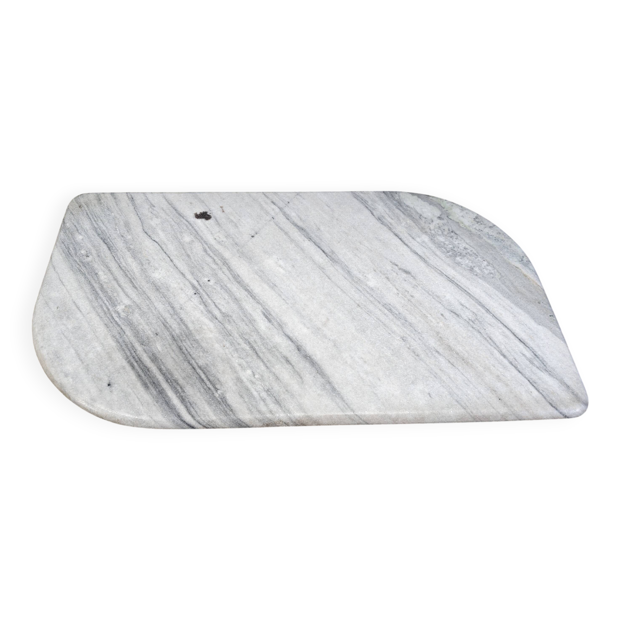 Table basse vintage en marbre blanc, années 1970