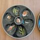 4 Henriot oyster plates