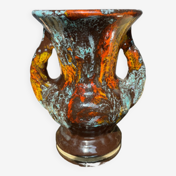 Amphora Vallauris vase in earthenware