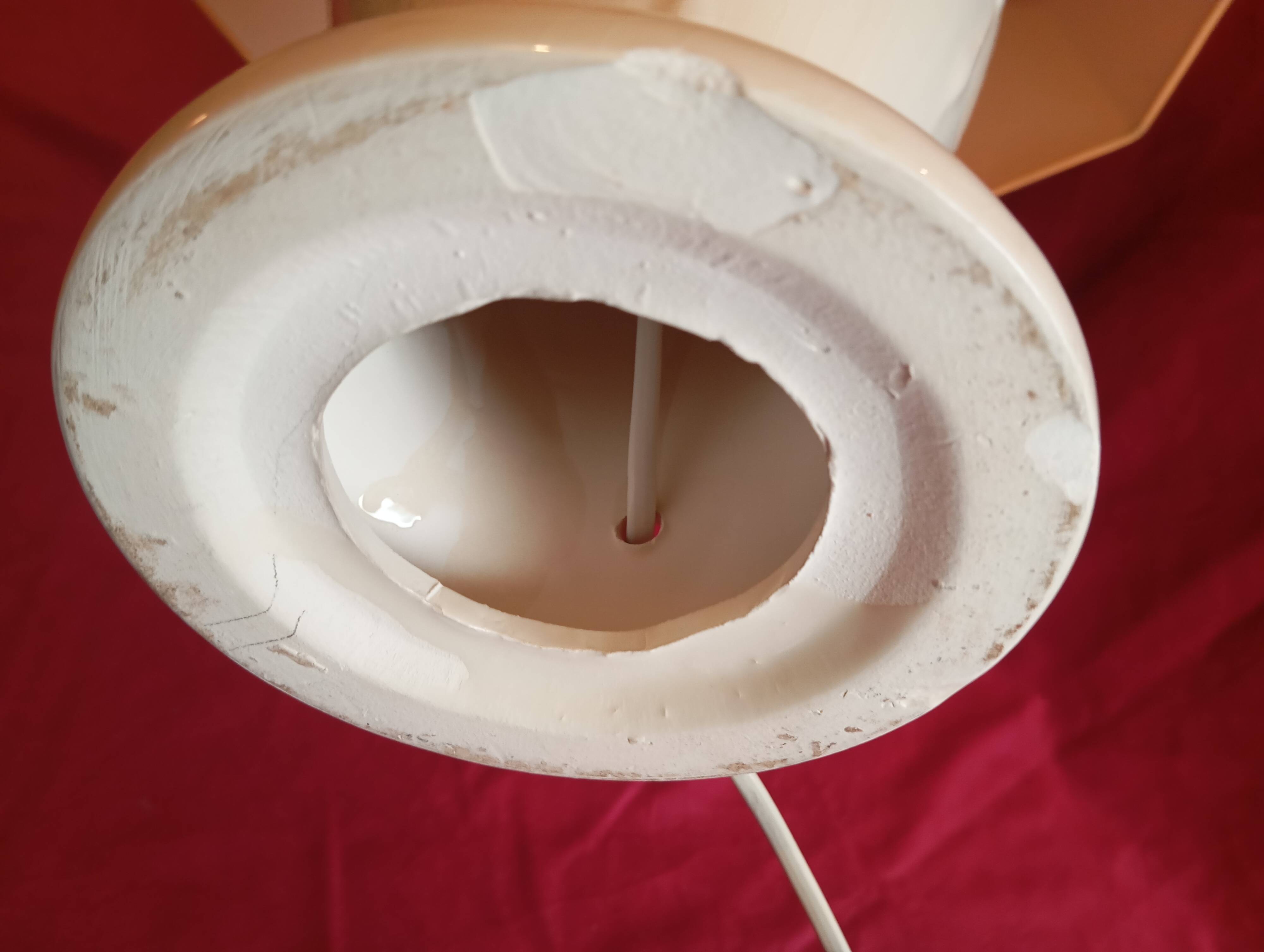 Art deco style ceramic base lamp