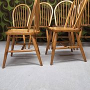 Set de 6 chaises pin danoises  1980"