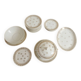 Service de table complet, porcelaine de Limoges et dorures, LOT 2