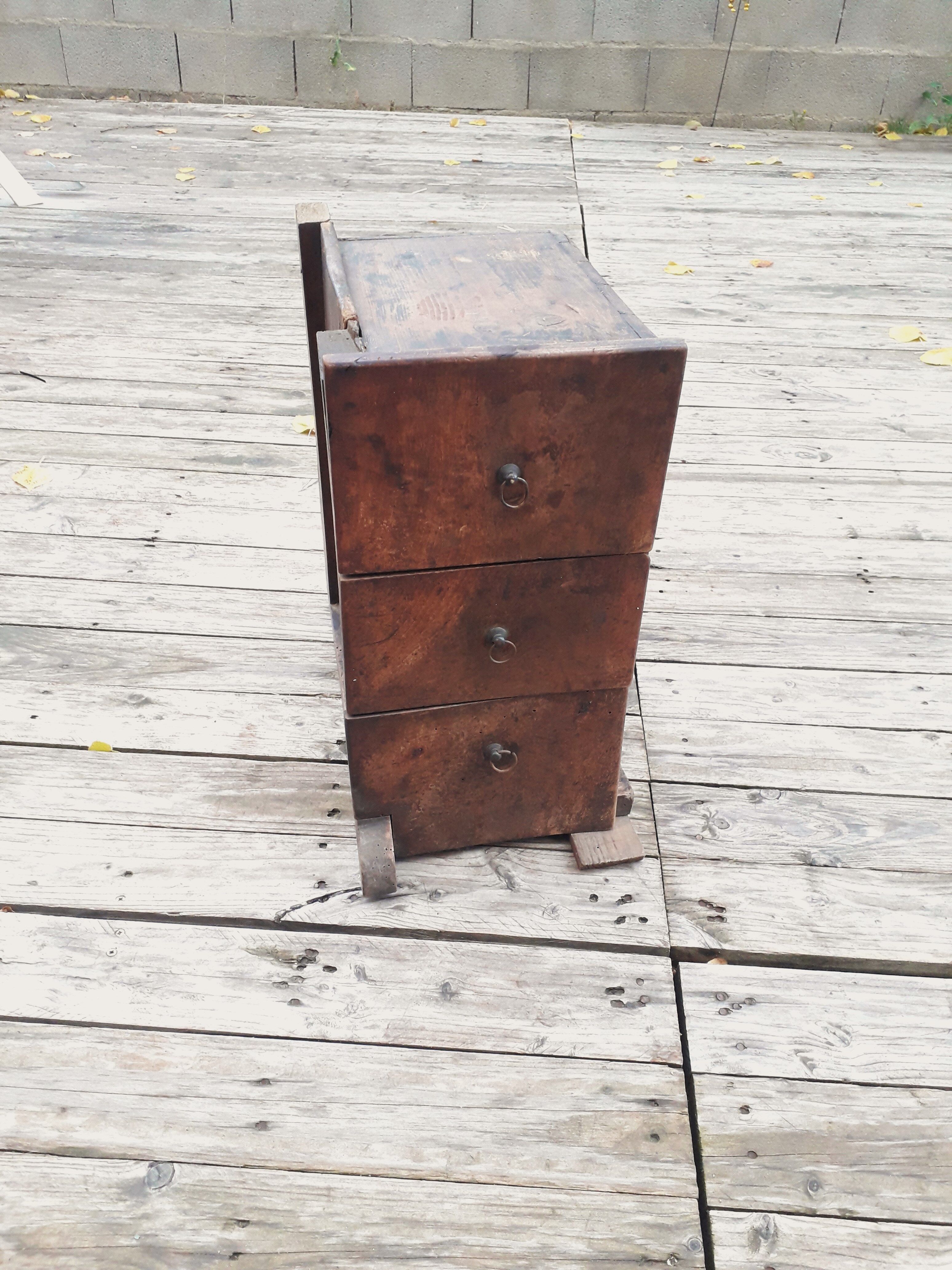 Craft furniture - 3 drawers - handmade - 1940