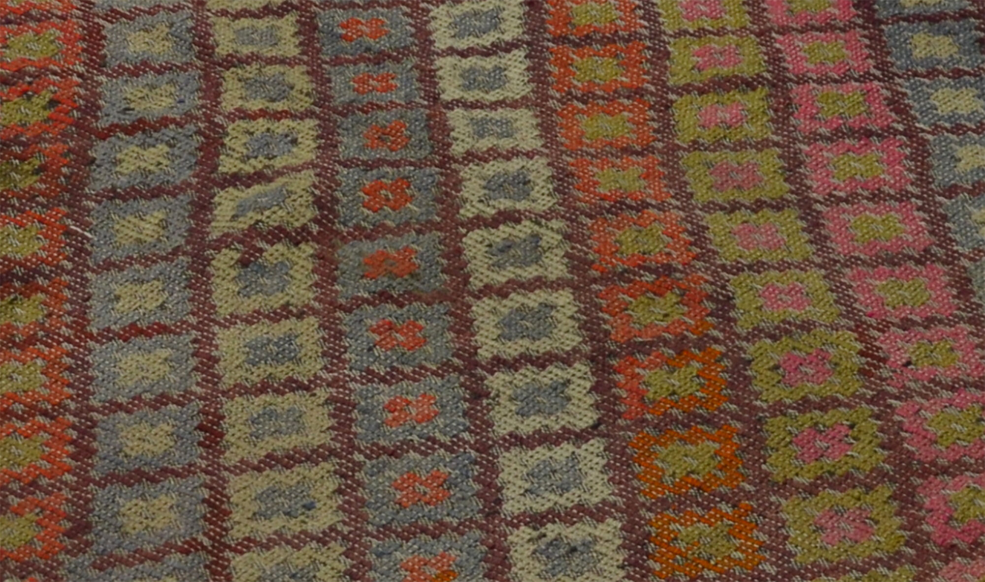 Anatolian handmade kilim rug 230 cm x 146 cm