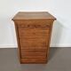 Vintage oak tambour cabinet | 1940s
