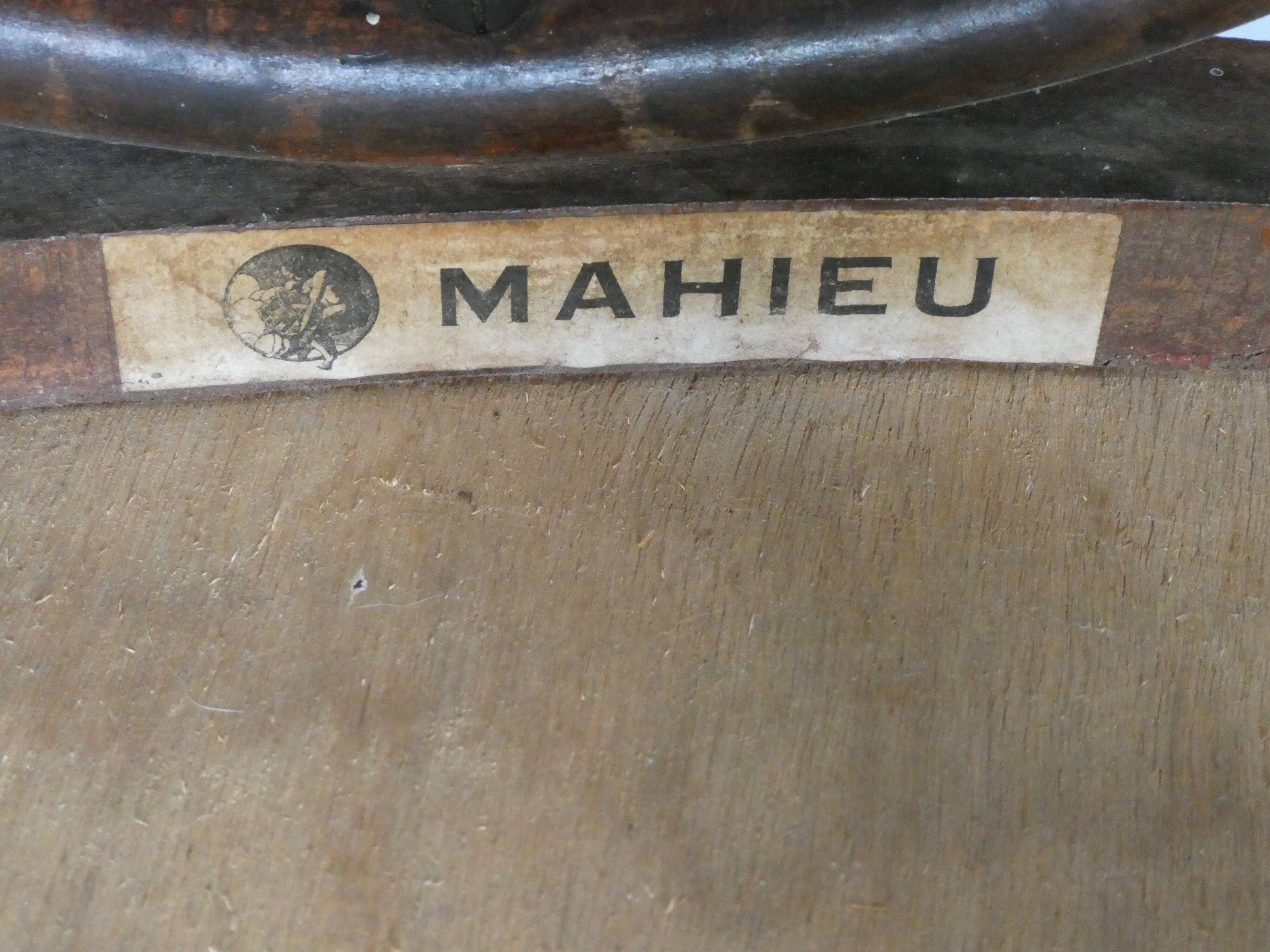 Pair of bistro Mahieu and Fischel bentwood chairs