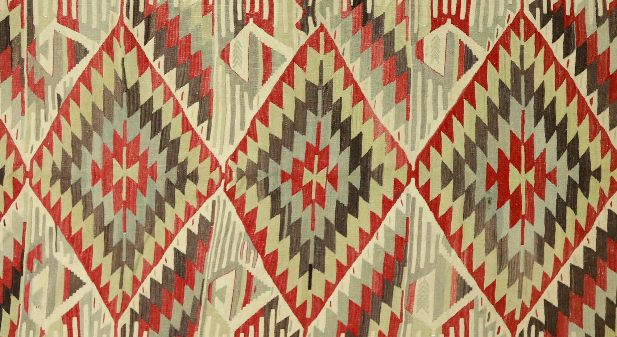 Anatolian handmade kilim rug 290 cm x 161 cm