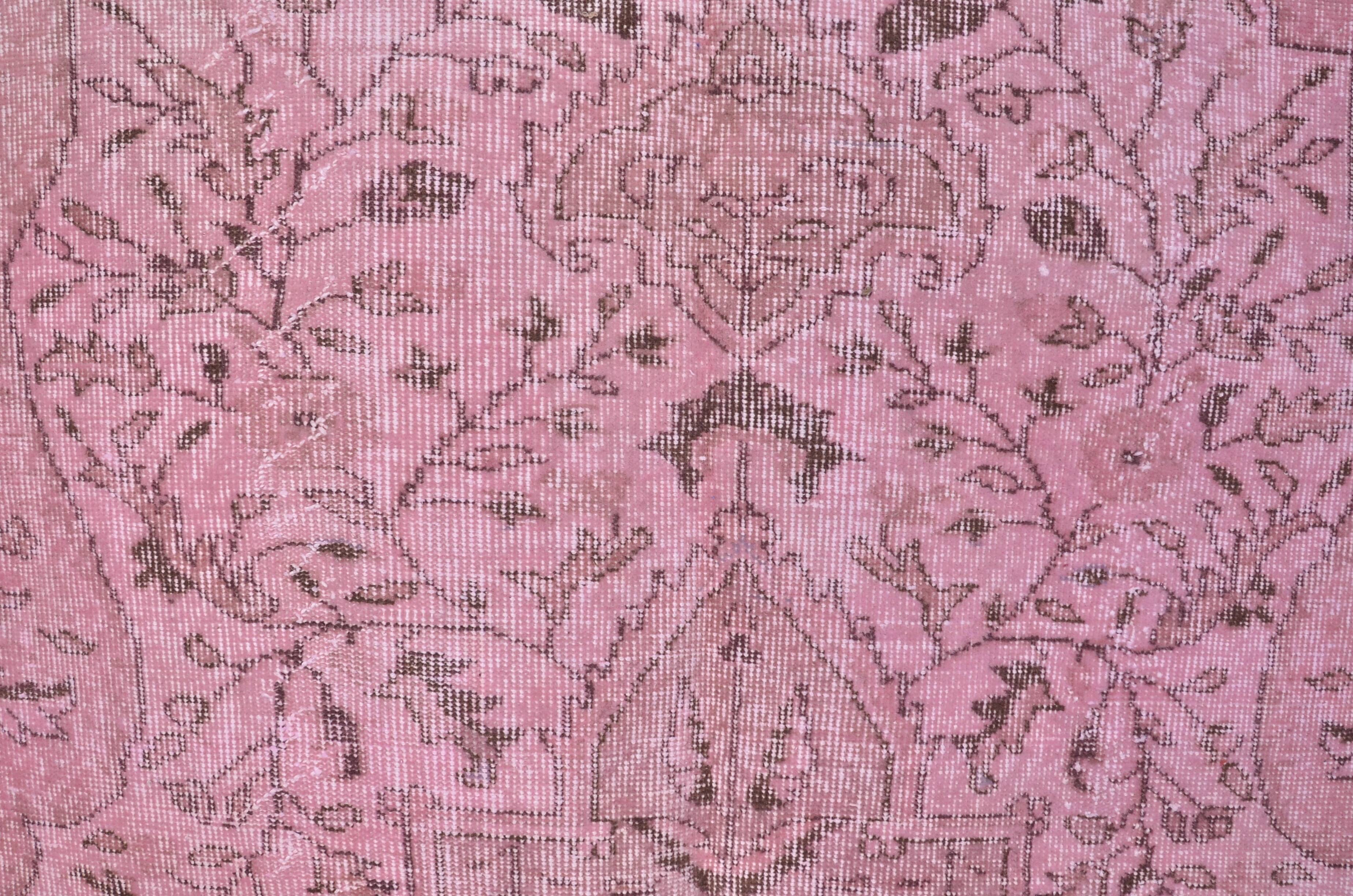 Pink Vintage Oushak Rug Sku2348